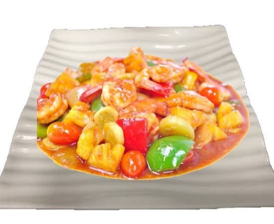 143-Crevettes aigre-douce/Sweet & Sour Shrimp 甜酸蝦 /Tôm chua ngọt